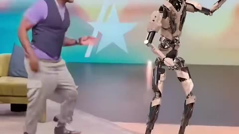 Robot Dancing Along _ Robot vs Human _ Incredible Wonder Studio Ai #shorts