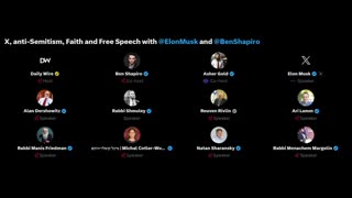 Elon Musk & Ben Shapiro | Anti-Semitism & Free Speech