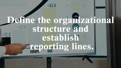 CEO SOPs: Define the organizational structure and establish reporting lines