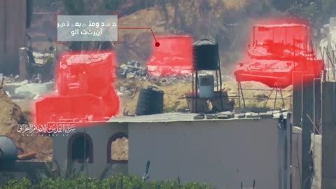 Al-Quds Brigades shows scenes of the targeting of a D9 Zionist bulldozer