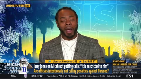 UNDISPUTED Skip Bayless react Jerry Jones on Micah not getting calls It is restricted to him