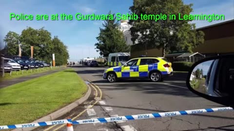 Leamington Spa UK Sick temple Sword Protest and 55 shiiits arrested