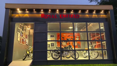 How to make a Royal Enfield Miniature Bike Dealership - Realistic Diorama with Lighting