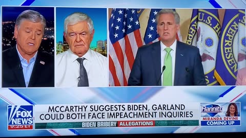 Newt Gingrich talks Biden, Obama, Clinton corruption & AG Garland at risk of jail