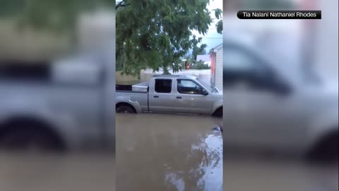 Flash flooding in Kentucky after heavy rain
