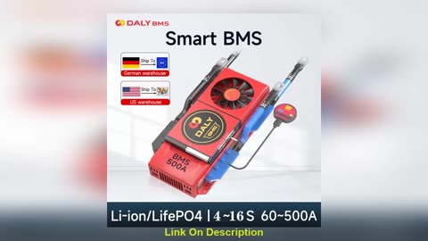 Get Daly BMS Smart BMS Bluetooth Lifepo4 4S 12V 8S 24