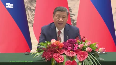 Gemeinsame Pressekonferenz von Wladimir Putin und Xi Jinping in Peking