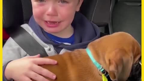 This kid's reaction says it all.