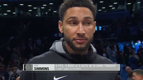 Ben Simmons Talks His First Game as a Net | Postgame Interview