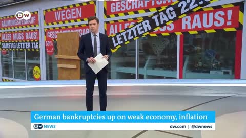 More German businesses go bankrupt amid weak economy, high inflation | DW News