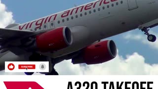 A320 Virgin America Taking off