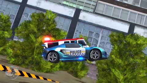 Wheels On The Police Car Nursery Rhyme for Children by Speedies