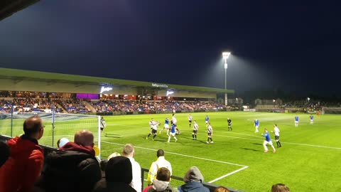 Neil Kengni match-winning goal for Macclesfield FC, versus Mossley AFC, 19_11_2022.