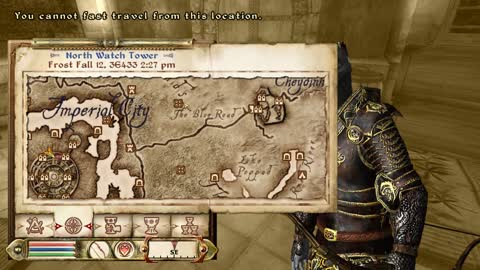 Elder Scrolls Oblivion - How to Open Map Menu
