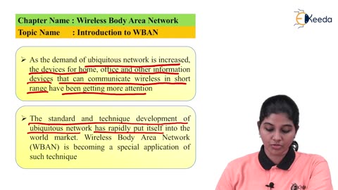 Introduction to Wireless Body Area Network - Wireless Body Area Network (WBAN) 802.15.6-.5-.4 - Wireless Networks
