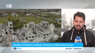 Evidence of Russian atrocities in Ukraine liberated territory