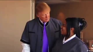 Trump Switches Jobs with his Hotel Staff