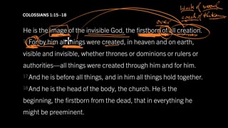 How Is Jesus the Firstborn of Creation? Colossians 1:15–18, Desiring God