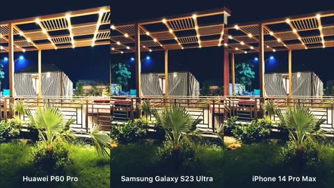 Night Mode: Iphone 14 Pro Max vs Samsung S23 Ultra vs Huawei P60 Pro