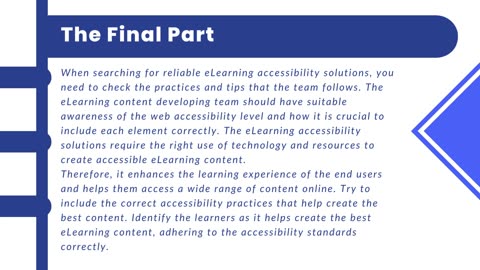 Prerequisites for Accessibility Standards