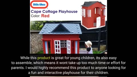 Read Full Review: Little Tikes Cape Cottage Pretend Princess Playhousefor Kids, Indoor Outdoor,...