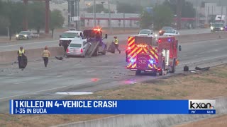 1 killed in 4-vehicle crash in Buda