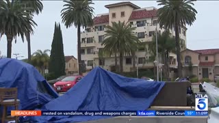 Homeless encampments growing next to Beverly Hills