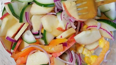 Apple Cucumber Salad Hungry Mom Cooking