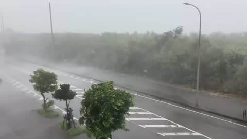 Typhoon Hinnamnor Brings Strong Winds to South Japan Islands