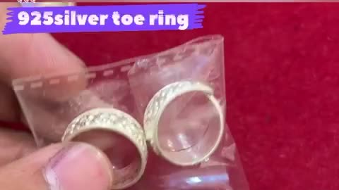 Silver toe ring Design || silver || fancy toe ring ||