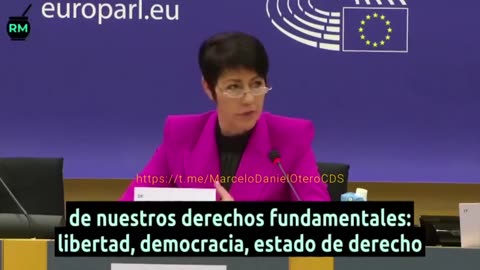 COVID-19 • EuroDeputada Alemã (German MEP) Christine Anderson SPA (2023,8,25) 👀☢️🔥