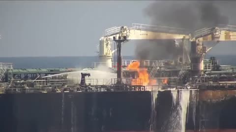 Houthi Attack Tanker Marlin Luanda | Firefighting on Board