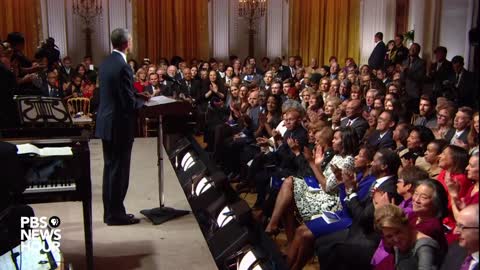 Watch President Obama speak -- and sing -- at White House tribute to Ray Charles