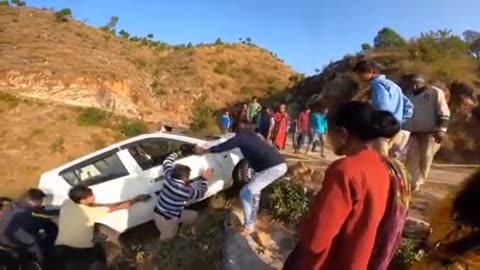 They Get The Car Unstuck Only for the Driver to do THIS!