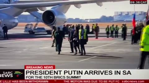 Putin arrives in BRICS gathering in South Africa