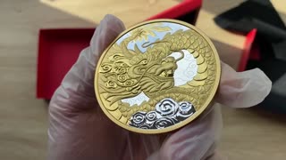 HEAVENLY DRAGON 5 Oz Silver Coin 50$ Canada 2023