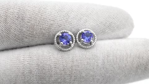 Gold Tanzanite Earrings For Sale |ChordiaJewels|