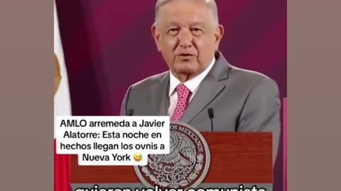 Amlo imita a ALA TORRE