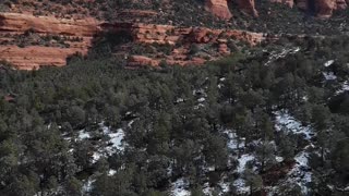 Sedona,AZ a a winter hike up to "Devil's Bridge", beautiful but dangerous. 23