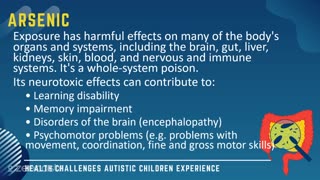 53 of 63 - Arsenic - Health Challenges Autistic Children Experience