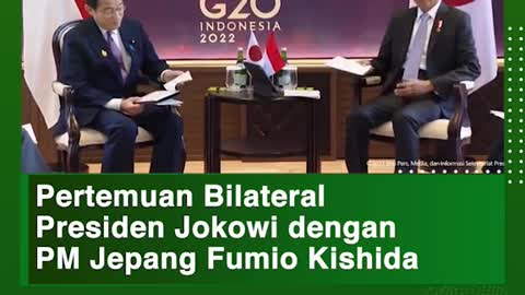 President Jokowi's house meeting with Japanese prime minister Fumio Kishida