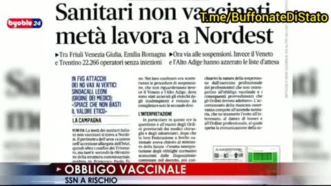 SANITARI CHE RIFIUTANO LA VACCINAZIONE - I DATI REALI, BEN DIVERSI RISPETTO A QUELLI DEL MAINSTREAM.