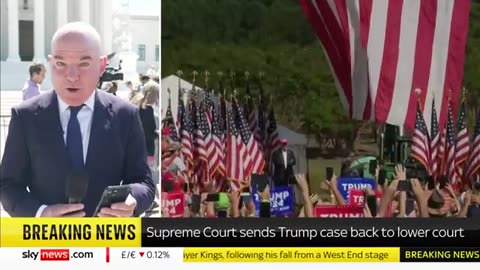 BREAKING- Trump partially immune from prosecution - Supreme Court Sky News