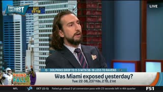 FIRST THINGS FIRST Nick Wright reacts Dolphins drop to 11-5 with 59-19 loss to Ravens