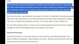 Passwords Without Managers - Shadfurmans Blogcast