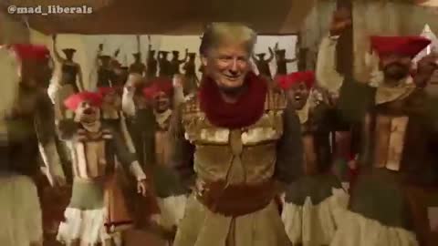 President Trump dancing like he never danced before.