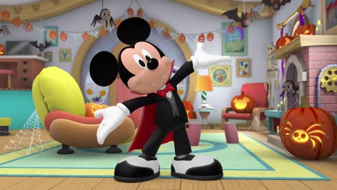 Dança de monstros com Mickey _ Doces ou travessuras