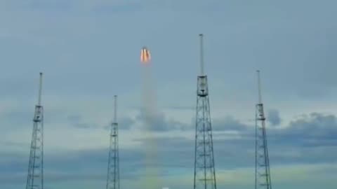 ⚠️EMERGENCY Escape Pod Test Spacex's crew dragon is equipped with an emergency abort system#shorts