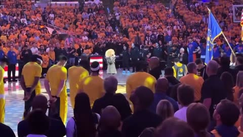 May 17, 2024 - Jennie DeVoe Sings National Anthem Before Pacers-Knicks Game 6