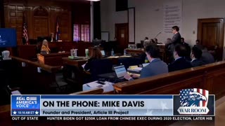 Mike Davis Calls Into Steve Bannon's War Room From The Denver Courtroom